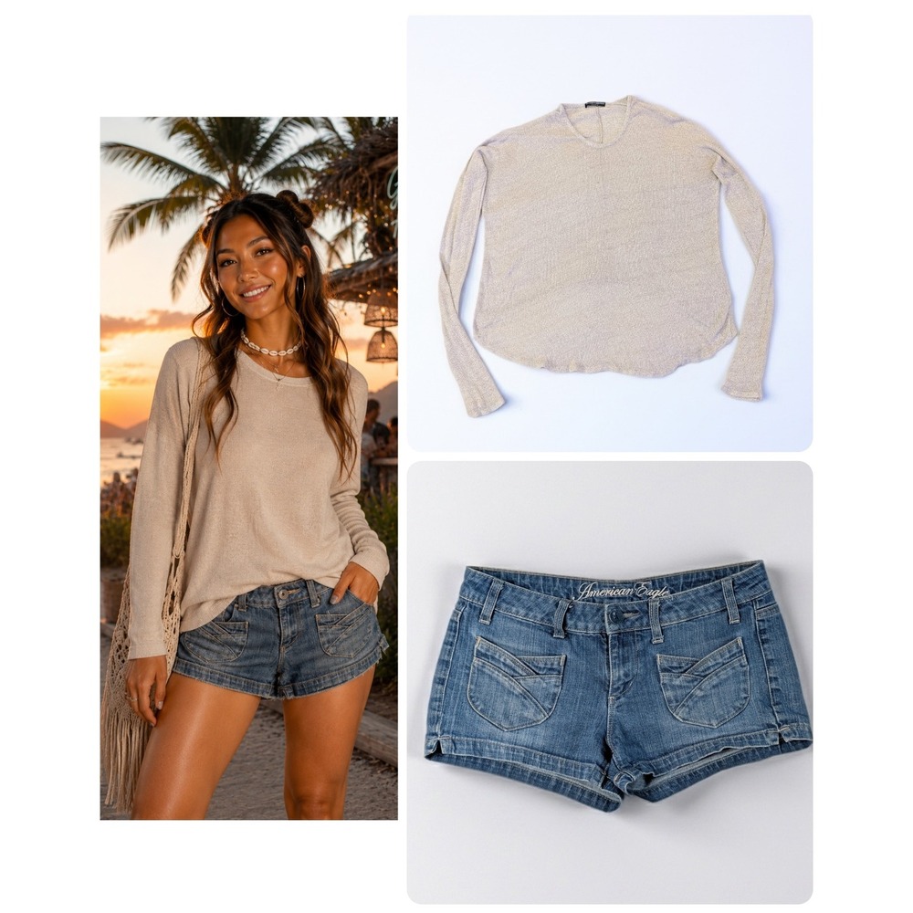 Brandy Melville Lightweight Italian Knit Sweater one-size
